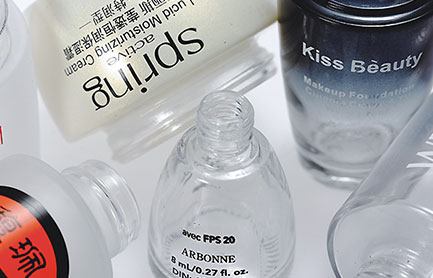 單色玻璃瓶多面化妝品瓶影像定位絲印機